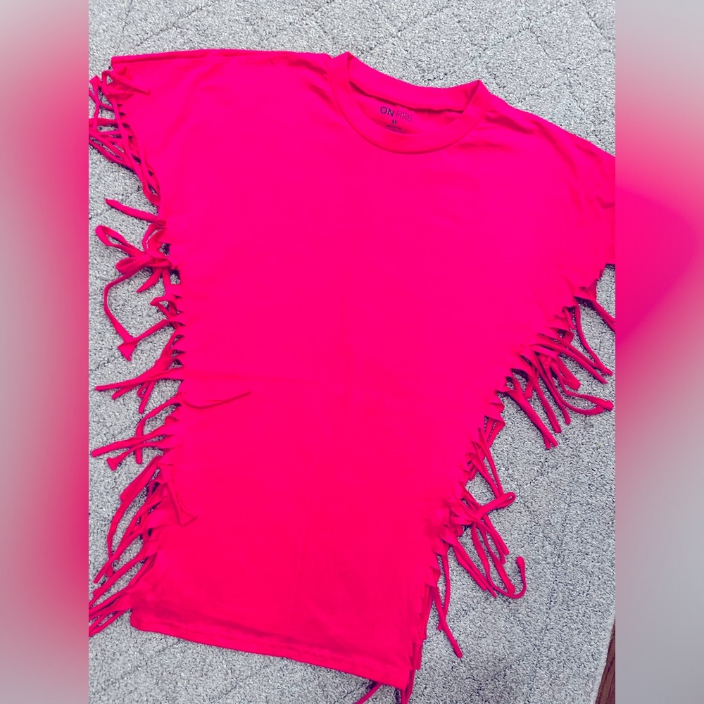 New hot pink top
